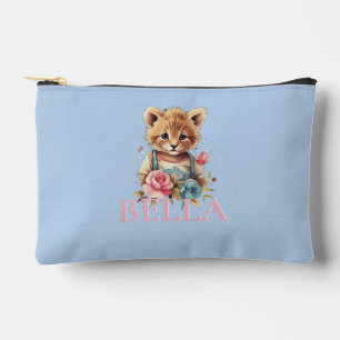 Bolsito Accesorio Pequeño Monograma Cute azul floral ACCESO Minimalista mode