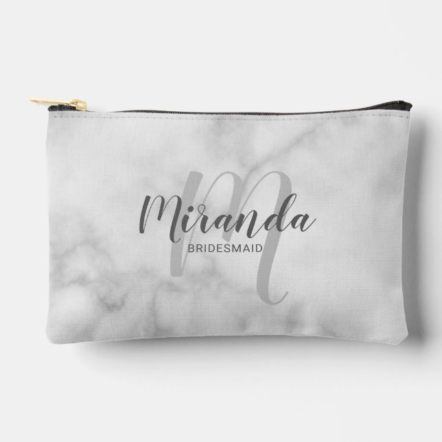 Bolsito Accesorio Pequeño Monograma de la dama de honor personalizada y mode (Anverso)