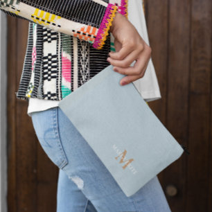 Bolsito Accesorio Pequeño Monograma de nombre personalizado