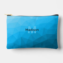 Bolsito Accesorio Pequeño Monograma de patrón de malla geométrica con gradie