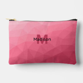 Bolsito Accesorio Pequeño Monograma de patrón de malla geométrica de gradien