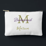 Bolsito Accesorio Pequeño monograma de tribu de novia despedida de soltera s<br><div class="desc">diseño hermoso</div>