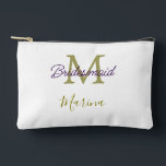 Bolsito Accesorio Pequeño Monograma de tribu de novia despedida de soltera s<br><div class="desc">diseño hermoso</div>