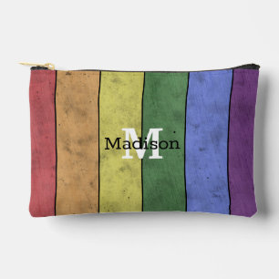 Bolsito Accesorio Pequeño Monograma del arco iris de la bandera LGBT vintage
