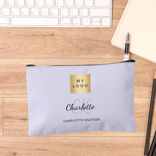 Bolsito Accesorio Pequeño Monograma del nombre del logo comercial de Lavende (Subido por el creador)