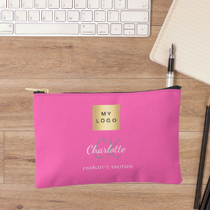 Bolsito Accesorio Pequeño Monograma del nombre del logo de la empresa de col