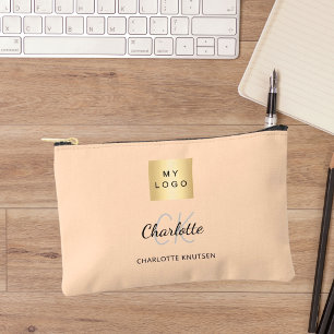 Bolsito Accesorio Pequeño Monograma del nombre del logotipo de la empresa de
