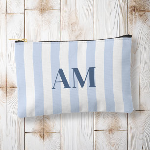 Bolsito Accesorio Pequeño Monograma inicial azul moderno minimalista