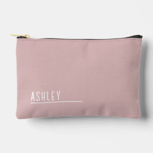 Bolsito Accesorio Pequeño Monograma personalizado, nueva línea rosa pastel