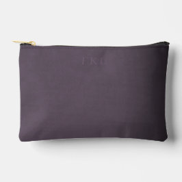 Bolsito Accesorio Pequeño Monograma triple sutil sobre ciruela agitada con m