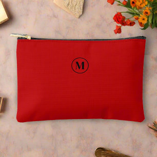 Bolsito Accesorio Pequeño Monogramado Feminine Red & Black l Moderno