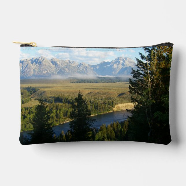Bolsito Accesorio Pequeño Montañas y río de Jackson Hole (Anverso)