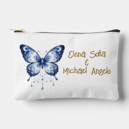 Bolsito Accesorio Pequeño Moonlight Blue Butterfly - custom