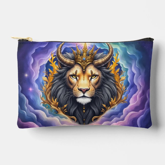 Bolsito Accesorio Pequeño Moonlit Guardians – Cosmic lion. (Anverso)
