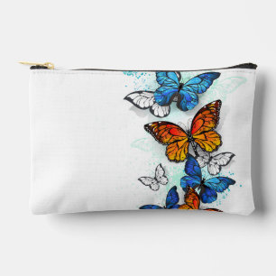 Bolsito Accesorio Pequeño Morfo y monarca de las mariposas voladoras