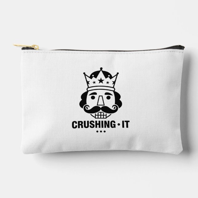 Bolsito Accesorio Pequeño Motivational Crushing It Daily Hustle Mindset Succ (Anverso)