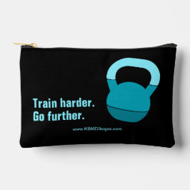 Bolsito Accesorio Pequeño Motto Train Harder Go Further Electric-Blue Black