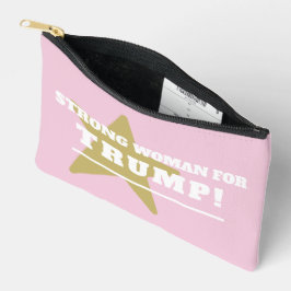 Bolsito Accesorio Pequeño Mujer fuerte para el rosa de Trump