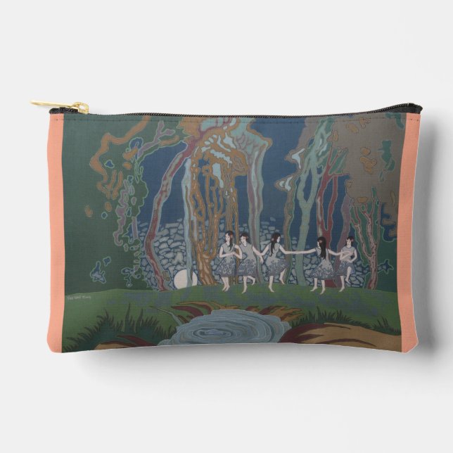 Bolsito Accesorio Pequeño Mujeres bailando con la luna (Anverso)