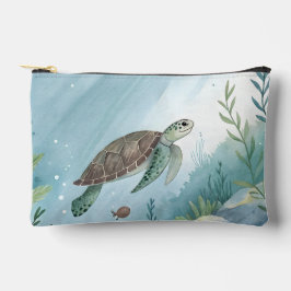 Bolsito Accesorio Pequeño Mundo submarino con tortuga