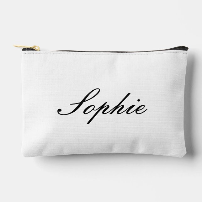 Bolsito Accesorio Pequeño Name Makeup Bag,Beaty makeup bag,Monogramed Makeup (Anverso)