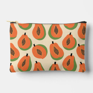 Bolsito Accesorio Pequeño Naranja cálido de Papaya tropical