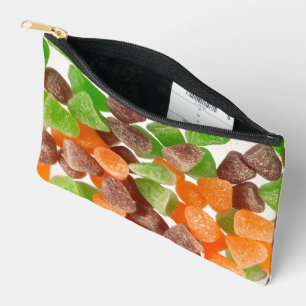 Bolsito Accesorio Pequeño Naranja goma roja verde caramelo salpicado de azúc