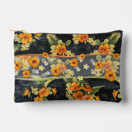 Bolsito Accesorio Pequeño Naranja Hawaian Hibiscus Aloha Shirt Small Pouch