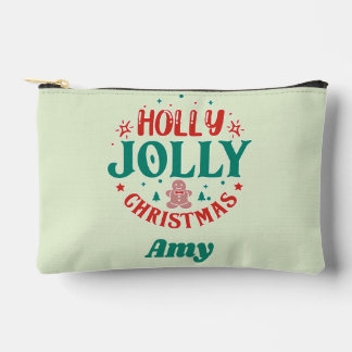 Bolsito Accesorio Pequeño Navidad alegre y divertida Hombre de jengibre Retr