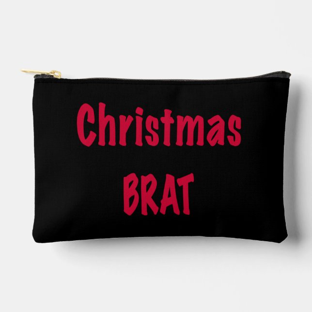 Bolsito Accesorio Pequeño Navidades Brat Red On Black (Anverso)