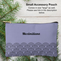 Negro sobre morado - Arcos Glam Pouch accesorio pe