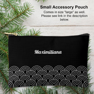 Bolsito Accesorio Pequeño Negro y blanco - Arcos Glam Pouch accesorio pequeñ