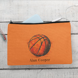 Bolsito Accesorio Pequeño Niños Personalizados de baloncesto artístico