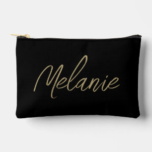 Bolsito Accesorio Pequeño Nombre de monograma elegante moderno minimalista d