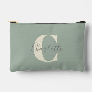 Bolsito Accesorio Pequeño Nombre de monograma simple personalizado elegante 