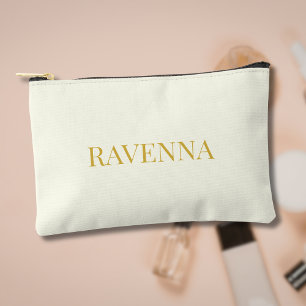 Bolsito Accesorio Pequeño Nombre de Serif de lujo personalizado regalo para