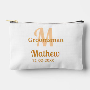 Bolsito Accesorio Pequeño nombre del padrino de naranja masculino pastel