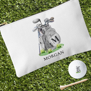 Bolsito Accesorio Pequeño Nombre Monograma Golf