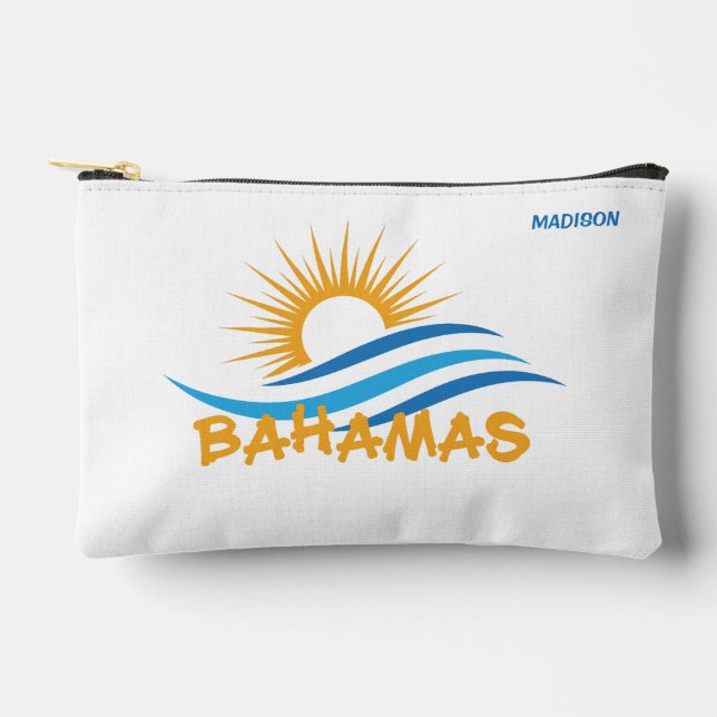 Bolsito Accesorio Pequeño Nombre personalizado Bahamas (Anverso)