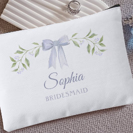 Bolsito Accesorio Pequeño Nombre personalizado Bow Bridesmaid Propuesta de r