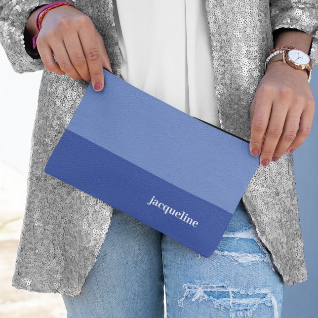 Bolsito Accesorio Pequeño Nombre personalizado de estilo sencillo azul oscur (Subido por el creador)