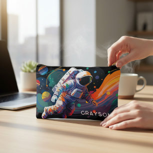 Bolsito Accesorio Pequeño Nombre personalizado del espacio astronauta modern