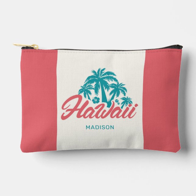 Bolsito Accesorio Pequeño Nombre personalizado Hawaii (Anverso)