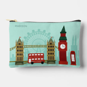 Bolsito Accesorio Pequeño Nombre personalizado Ilustracion de Londres