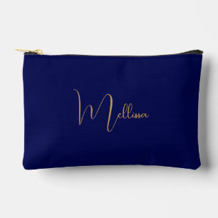 Bolsito Accesorio Pequeño Nombre personalizado minimalista azul