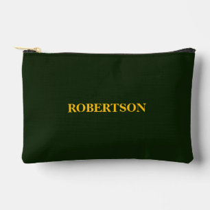 Bolsito Accesorio Pequeño Nombre personalizado minimalista verde 