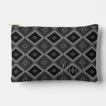Nombre personalizado negro blanco gris diamante ge