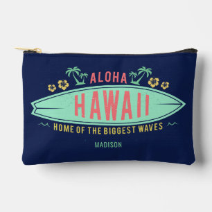 Bolsito Accesorio Pequeño Nombre personalizado surfista hawaiano