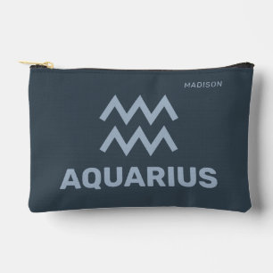Bolsito Accesorio Pequeño Nombre personalizado / Texto Zodiac Rótulo Acuario