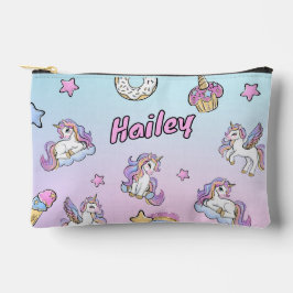 Bolsito Accesorio Pequeño Nombre personalizado Unicornio de vuelta a la escu
